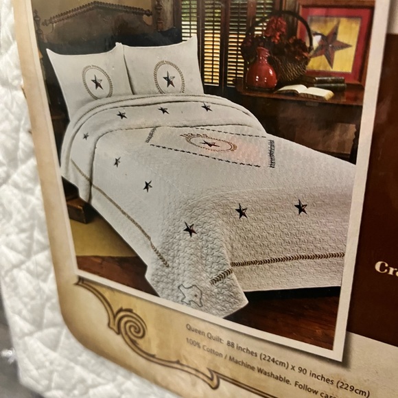 Cracker Barrel Bedding Texas Pride Cracker Barrel Country Bed Quilt Queen New Cotton
